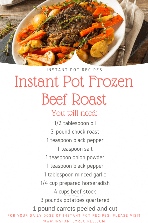 Instant pot frozen beef roast Instantly RecipesRecipe