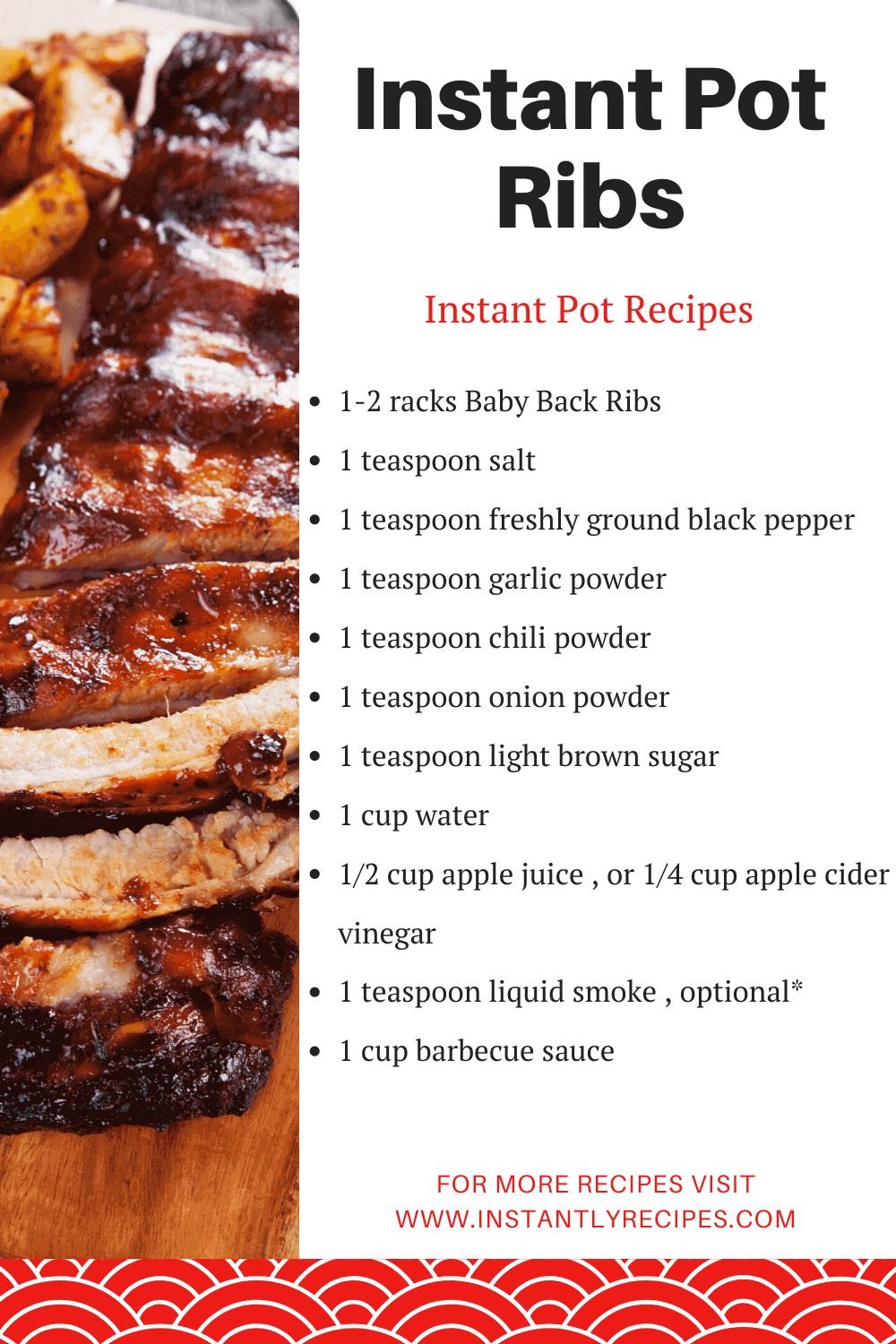 instant pot ribs ingredients