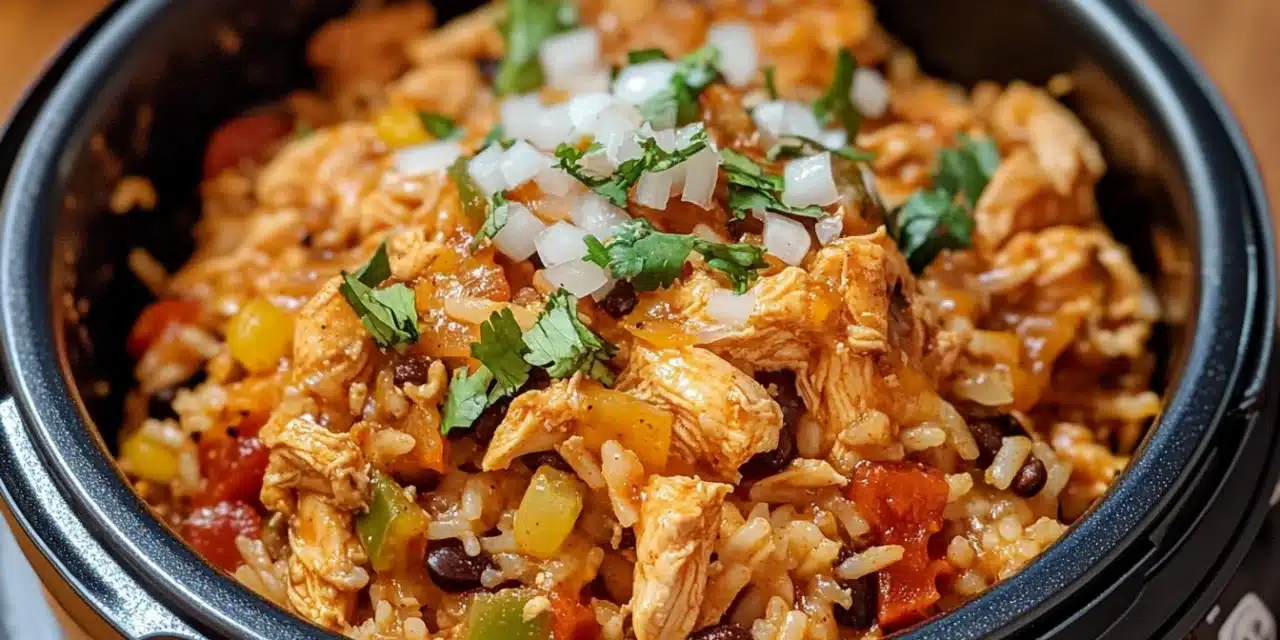 Healthy Instant Pot Chicken Burrito Bowls Recipe