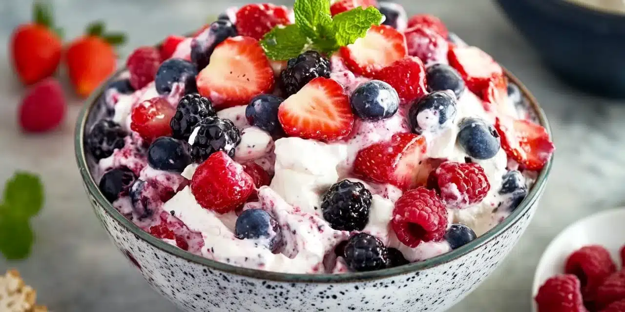 Berry Cheesecake Salad Recipe: Dessert Magic in Minutes!