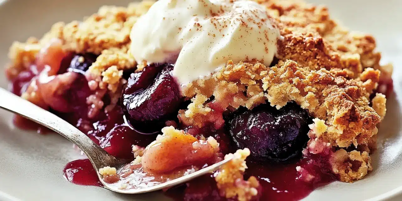 Cinnamon Plum Crumble Recipe: Cozy Comfort in Every Bite!