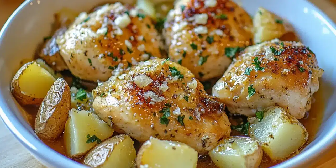 Garlic Parmesan Chicken and Potatoes: One-Pan Magic Meal That Wows Dinner