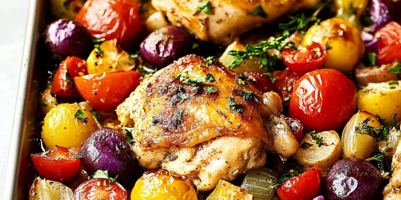 Greek Sheet Pan Chicken Dinner: Mediterranean Magic in Minutes!