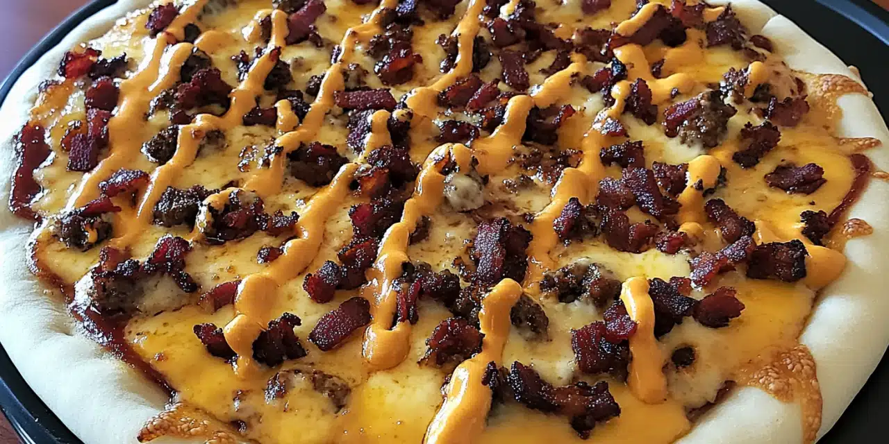 Honey BBQ Bacon Cheeseburger Pizza