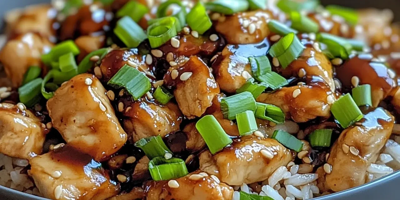 One-Pan Honey BBQ Chicken Rice: Quick Dinner Magic in Minutes!
