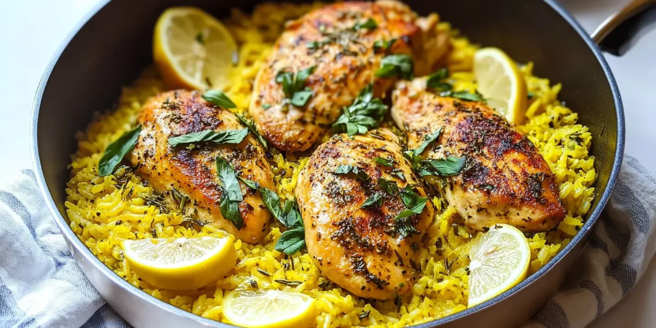 Surprisingly Easy One Pot Lemon Herb Chicken and Rice Everyone Craves