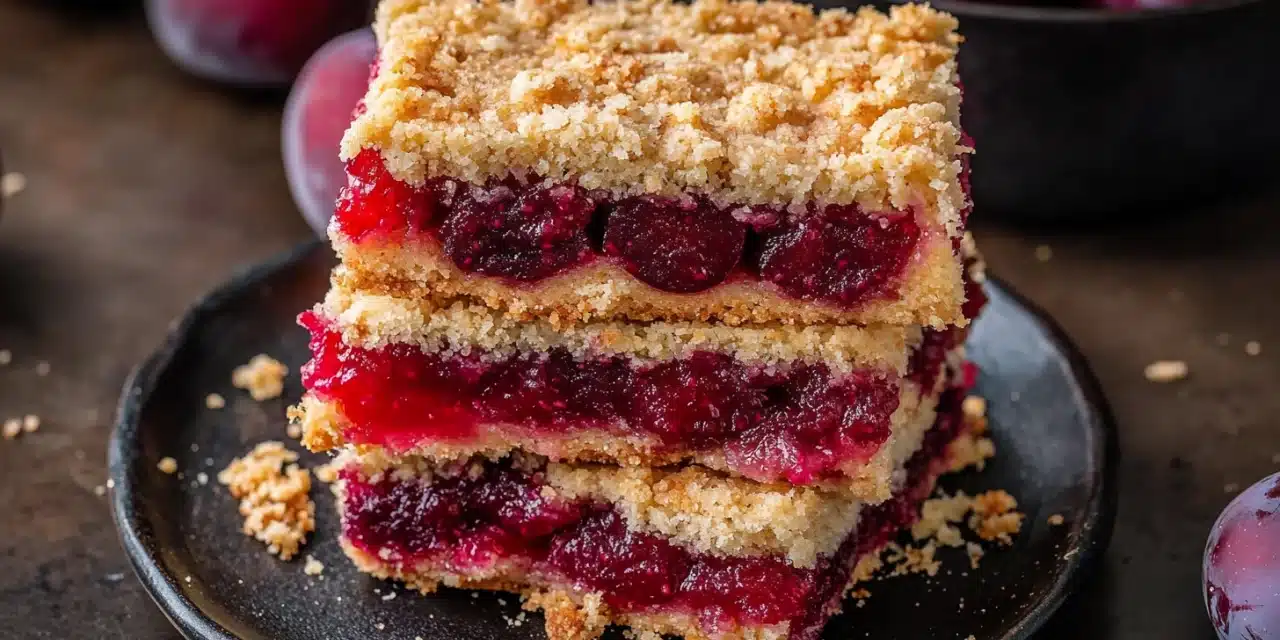 Plum Crumble Bars Recipe: Rustic Summer Dessert Magic!