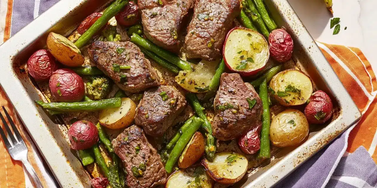 Sheet Pan Garlic Butter Steak & Veggies: Your Weeknight Dinner Hero