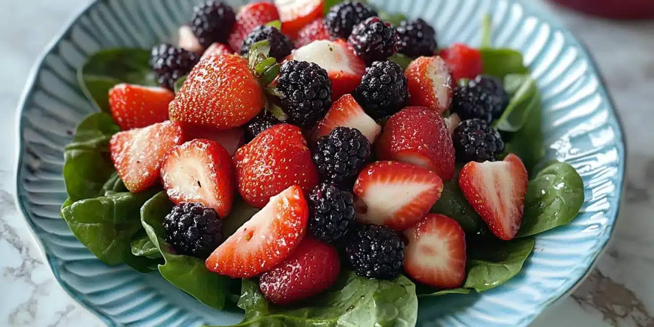 Strawberry Blackberry Spinach Salad Recipe: Fresh Summer Bliss on Your Plate!
