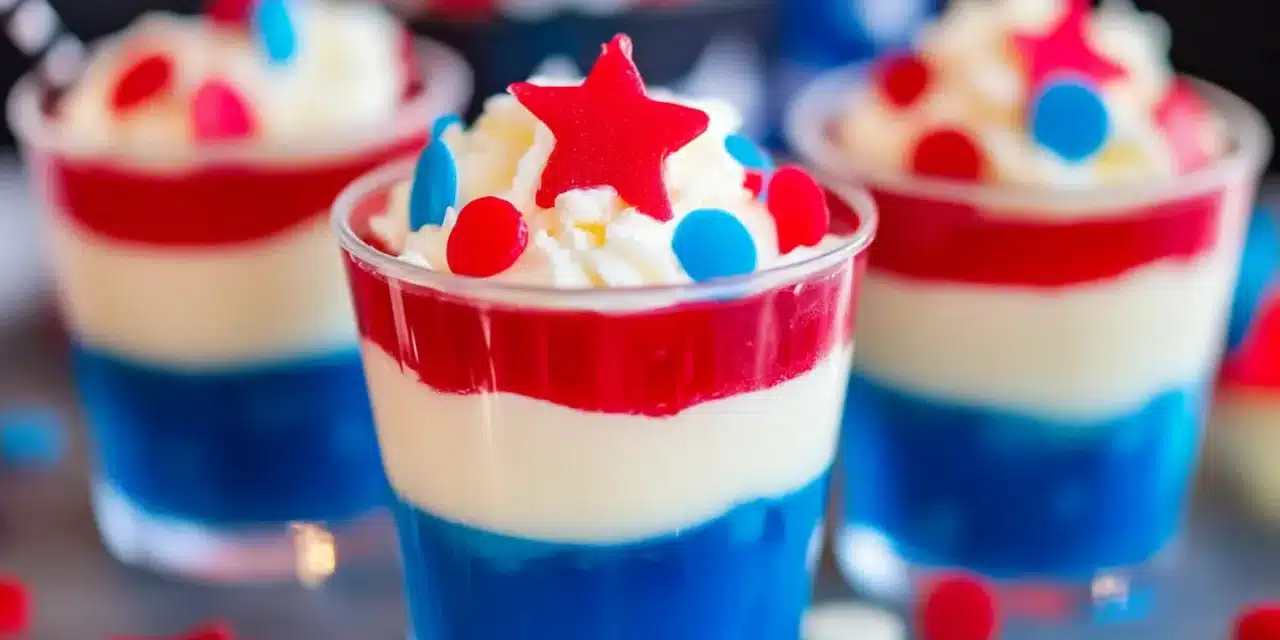 Red White and Blue Jello Shots: Party Magic in Minutes!