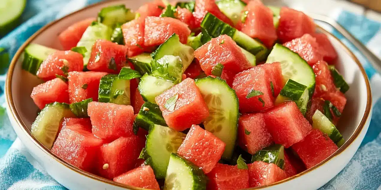 Watermelon Cucumber Salad: Refresh Your Summer In One Bite!
