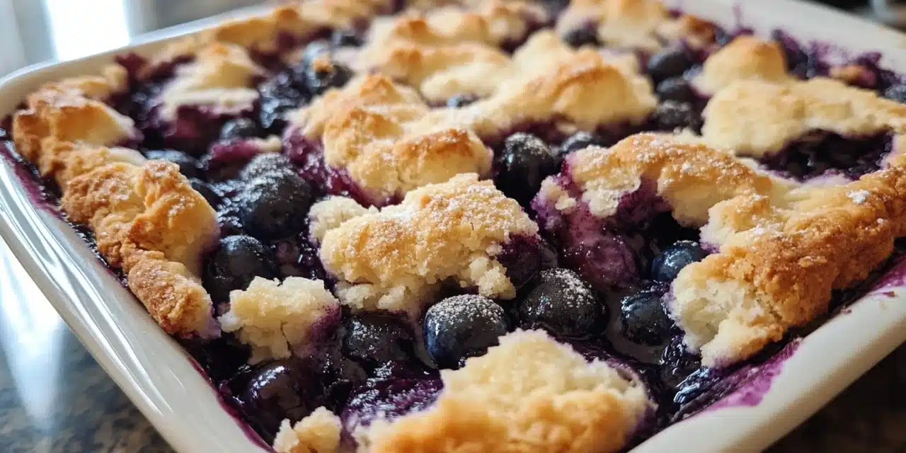 4-Ingredient Blueberry Cobbler Recipe: Effortless Summer Dessert Magic!