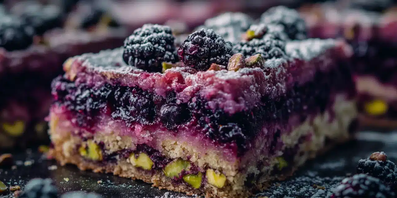Blackberry Pistachio Dream Bars Recipe: Summertime Bliss in Every Bite!