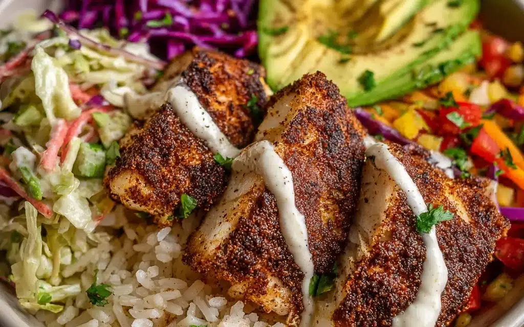 Blackened Fish Taco Bowls: The Perfect Easy Dinner