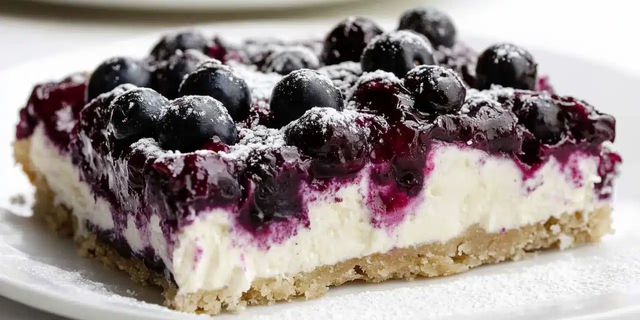 Blueberry Cream Cheese Bars Recipe: Melt-in-Your-Mouth Summer Dessert Magic
