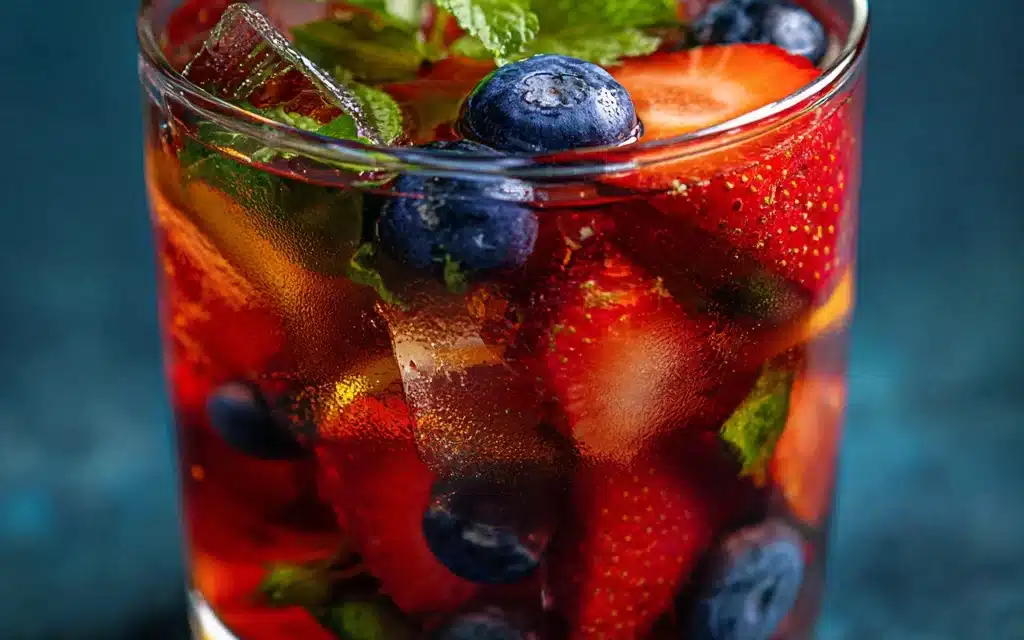 Fresh Berry and Herb Iced Tea: Your Ultimate Summer Cooldown Drink!