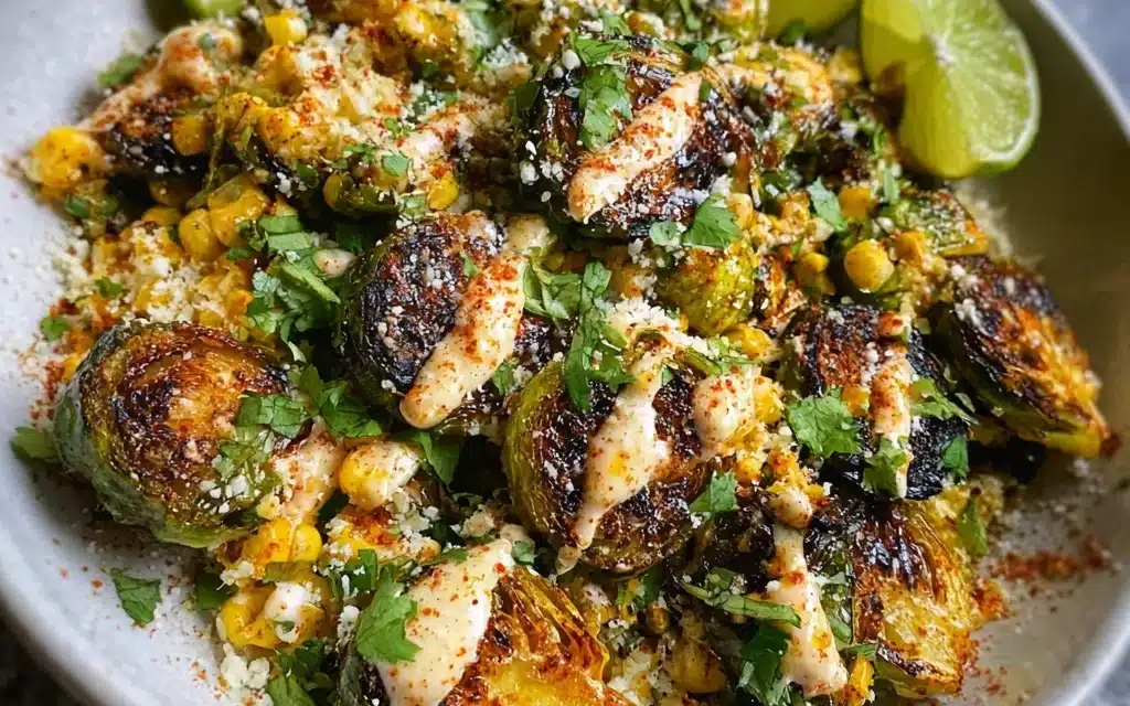 Mexican Street Corn Brussels Sprouts: A Delightful Twist on a Classic Favorite