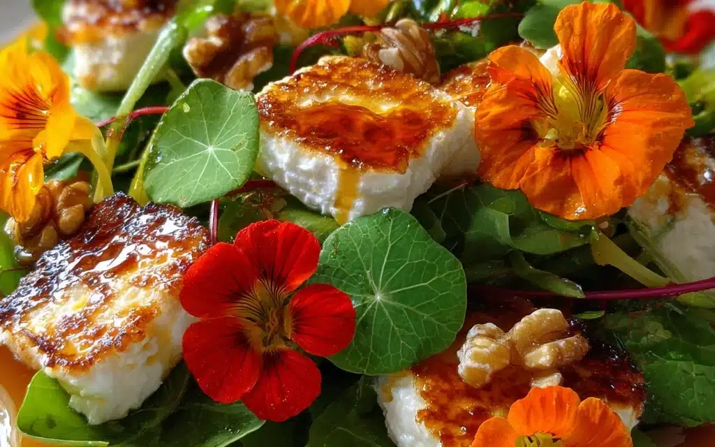 Nasturtium and Goat Cheese Salad: Gourmet Garden Fresh Delight!