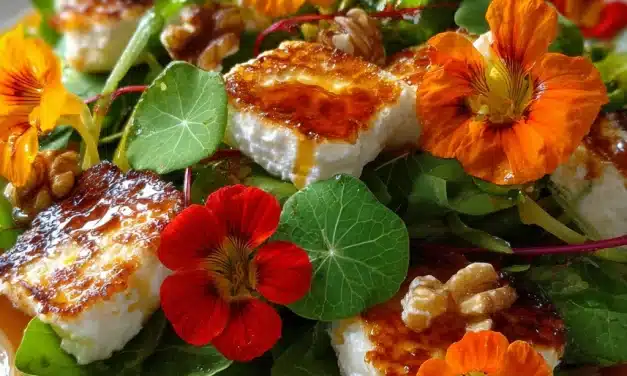 Nasturtium and Goat Cheese Salad: Gourmet Garden Fresh Delight!