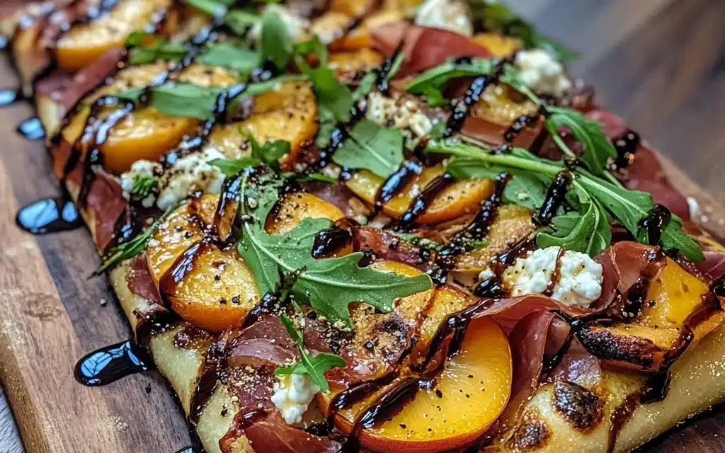 Peach and Prosciutto Flatbread: Summer’s Most Irresistible Bite