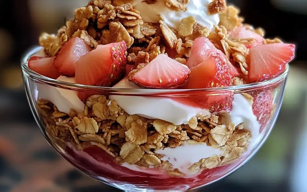 Rhubarb Strawberry Crisp Parfait: Summer’s Most Irresistible Dessert Hack!