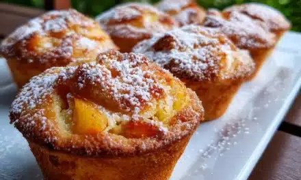Peach Muffin Recipe: Irresistible and Ready in 10 Minutes