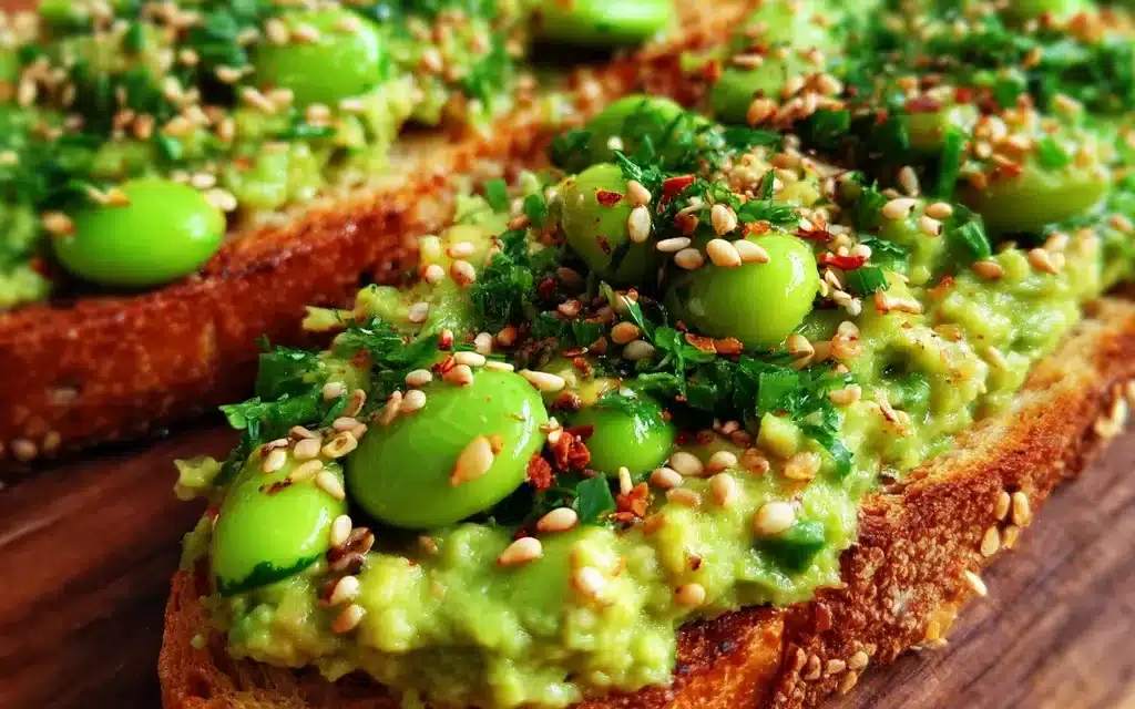 Vegan Avocado Toast with Edamame: A Simple, Healthy Indulgence