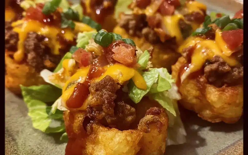 Bacon Cheeseburger Tater Tot Cones: A Deliciously Indulgent Twist on a Classic