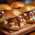 Bacon Ranch BBQ Chicken Sliders