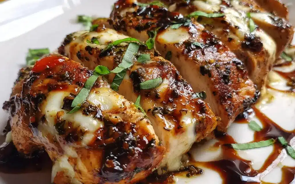 Balsamic Baked Chicken Breast with Mozzarella Cheese: A Delectable 30-Minute Meal