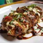 Balsamic Baked Chicken Breast with Mozzarella Cheese