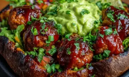 Barbecue Meatball Bowls With Avocado Goddess Sauce – A Comforting and Flavorful Meal