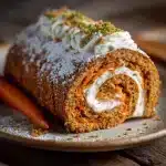 Carrot Cake Roll with Cream Cheese Frosting