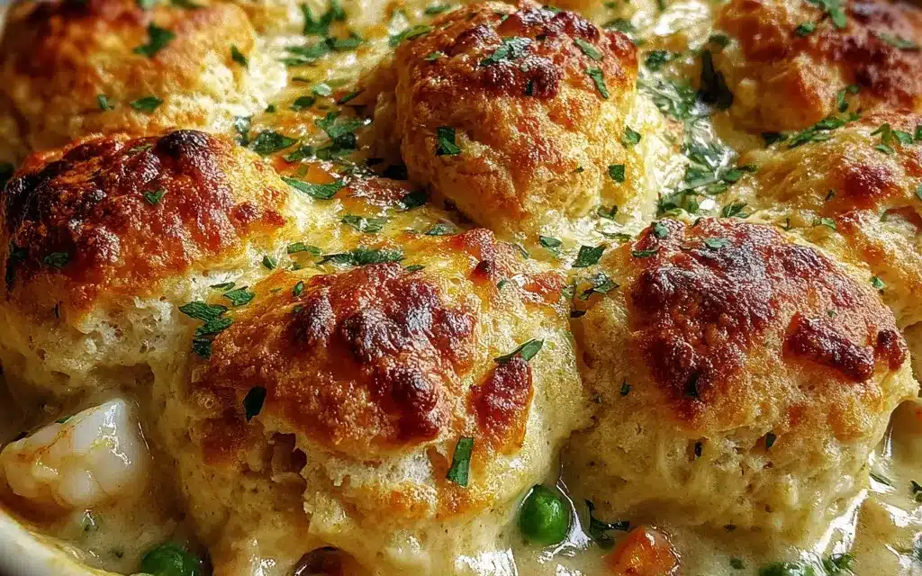 Cheddar Bay Biscuit Seafood Pot Pie: A Comforting Classic