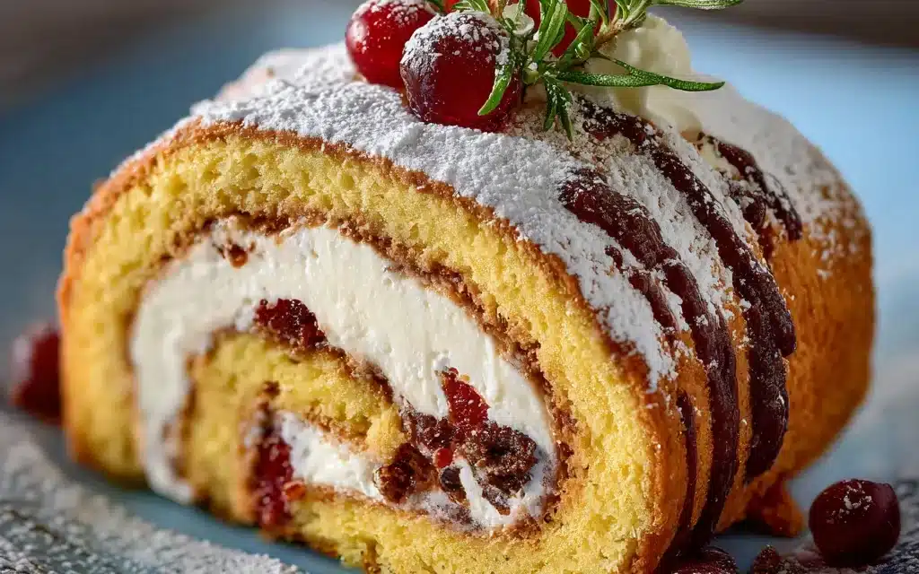 The Best Traditional Christmas Cake Roll Recipe