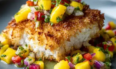Coconut Crusted Fish With Mango Salsa: A Scrumptious Weeknight Delight