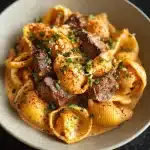 Creamy Paprika Steak Shells