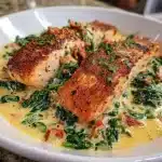 Creamy Salmon Florentine