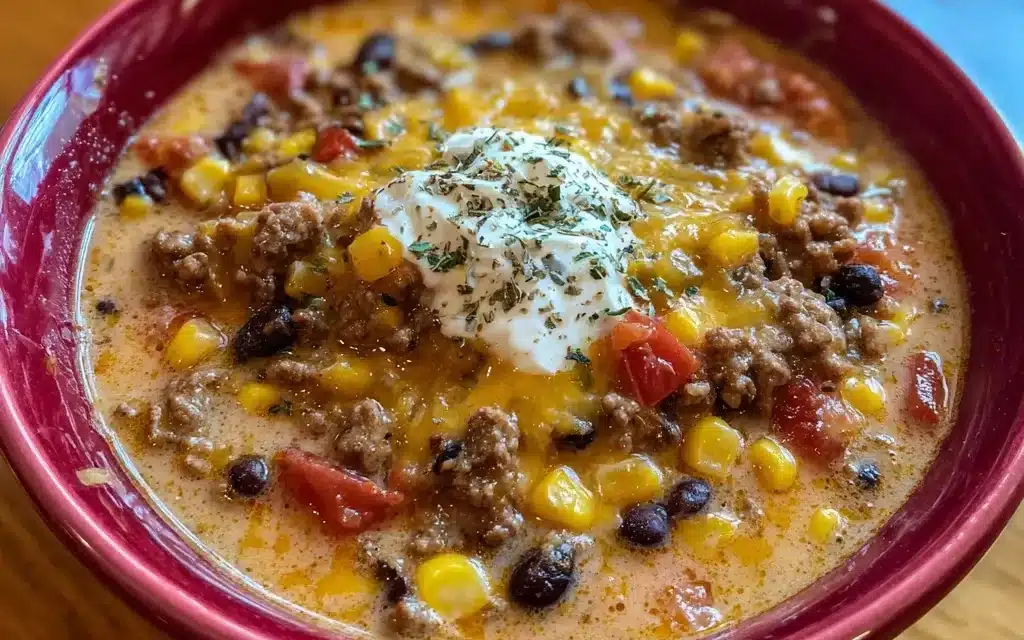 Creamy Taco Soup: A Comforting Classic Made Easy