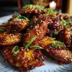Crispy Honey Garlic Wings