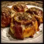 Garlic Butter Bacon Cheeseburger Rollups