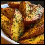 Garlic Butter Cajun Potato Wedges