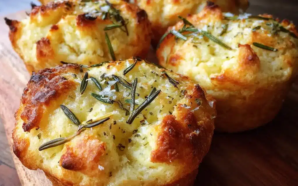 Garlic Rosemary Focaccia Muffins: A Savory 20-Minute Delight