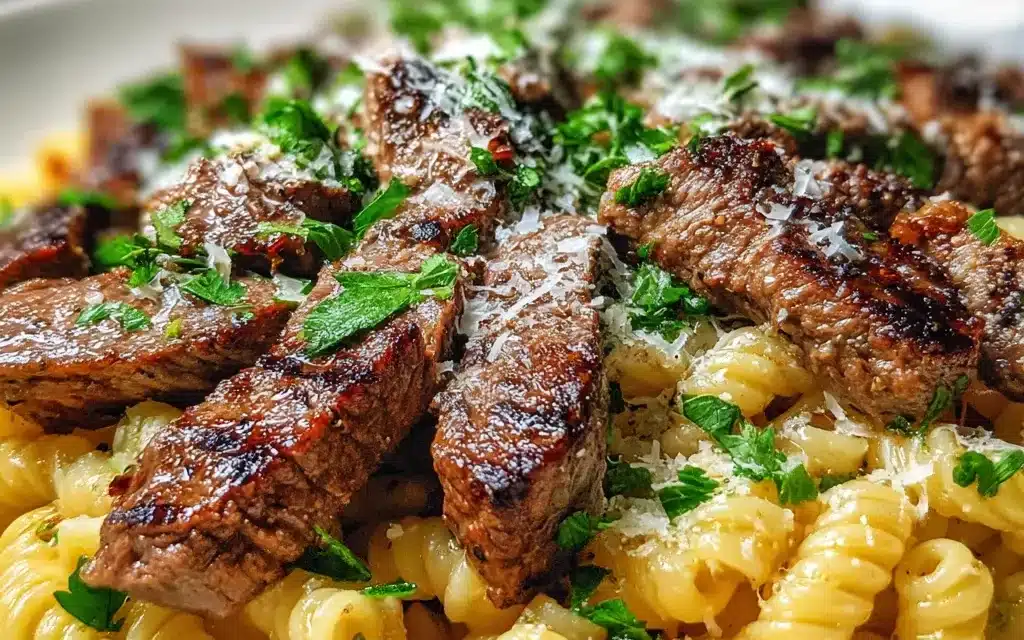 Garlic Steak Pasta – A Delightful Weeknight Meal