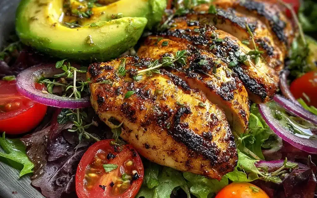 Grilled Chicken Avocado Salad: A Refreshing and Healthy Summertime Meal