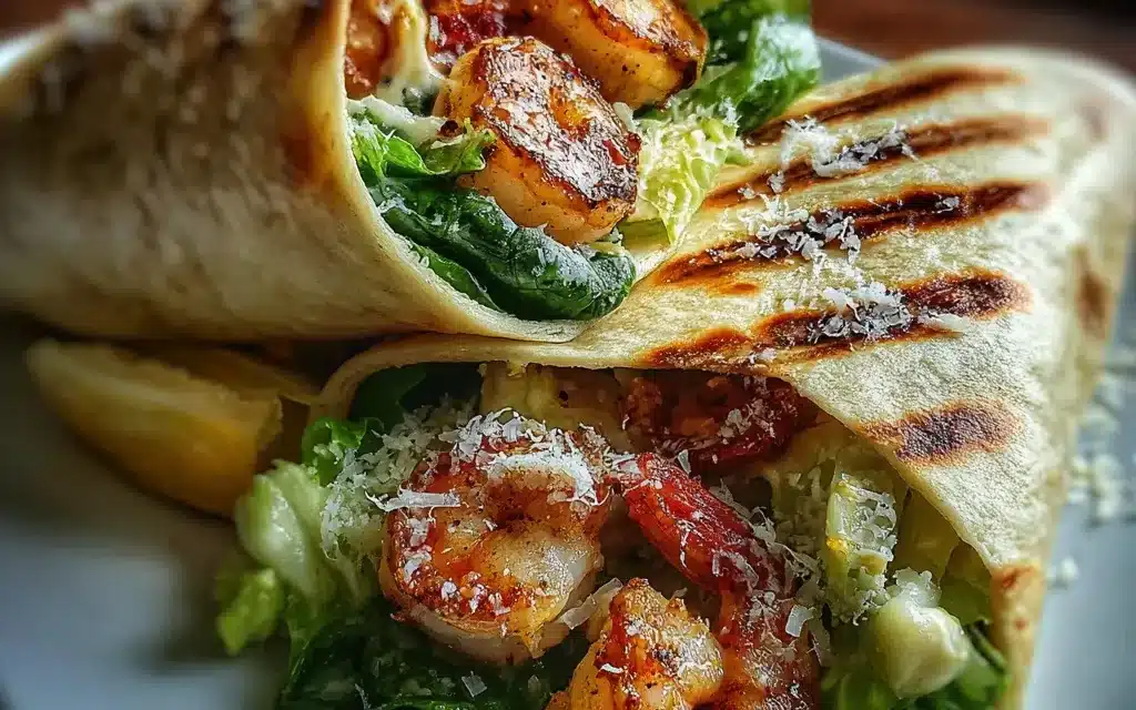 Grilled Shrimp Caesar Wraps: A Quick & Flavor-Packed Delight