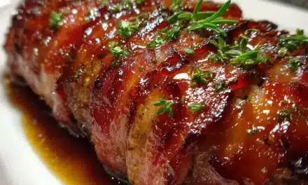 Maple Whiskey-Glazed Meatloaf Wrapped in Bacon – An Irresistible Comfort Classic
