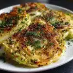 Oven Roasted Garlic Cabbage Steaks