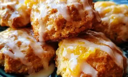 Peach Butter Swim Biscuits with Vanilla Glaze: A Scrumptious 30-Minute Treat