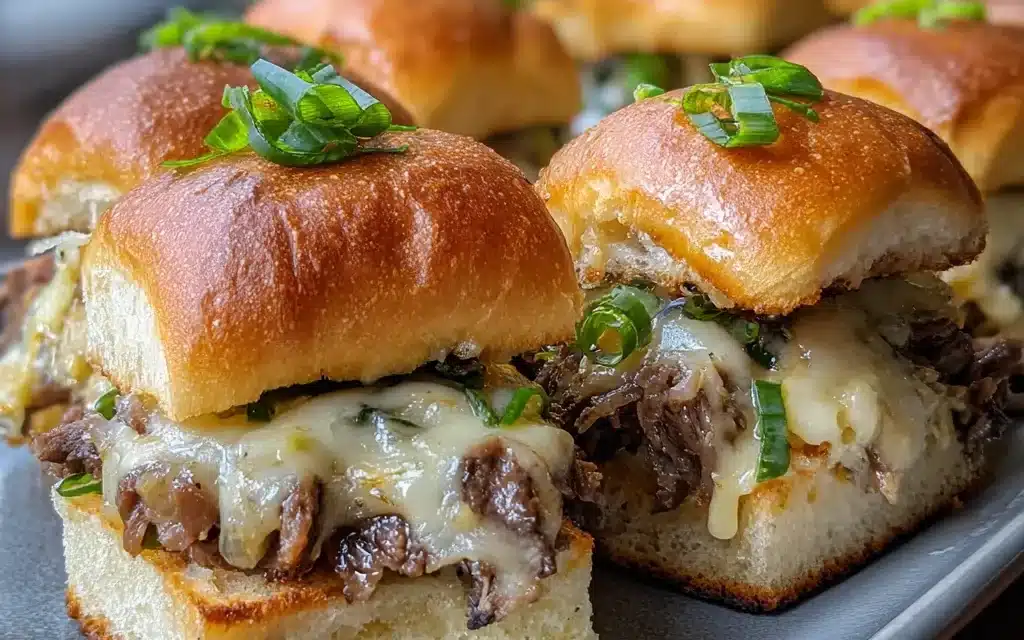 Philly Cheesesteak Sliders with Garlic Butter: A Mouthwatering Masterpiece